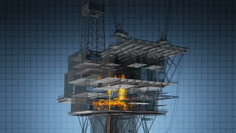 Plataforma-De-Procesamiento-Central-De-Petróleo-Y-Gas-De-Rotación-De-Bucle